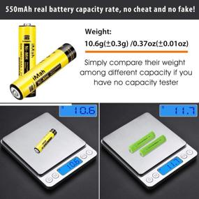 img 2 attached to 🔋 iMah AAA Rechargeable Batteries 1.2V 550mAh Ni-MH - 4-Pack; Compatible with Panasonic Cordless Phone Battery HHR-55AAABU HHR-75AAA/B, Toys, Outdoor Solar Lights