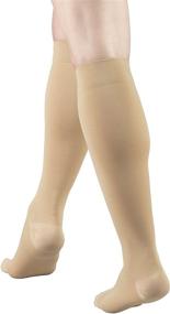 img 1 attached to 🧦 Truform Short Length Surgical Stockings: 18 mmHg Compression, Reduced Length, Closed Toe, Beige - Ideal for Men and Women in Medium Size