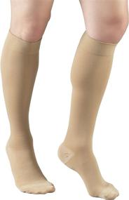 img 2 attached to 🧦 Truform Short Length Surgical Stockings: 18 mmHg Compression, Reduced Length, Closed Toe, Beige - Ideal for Men and Women in Medium Size