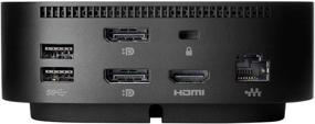 img 2 attached to 🔌 HP Docking Station - Notebook - 100W - USB-C - 6x USB Ports - 4x USB 3.0 - RJ-45 Ethernet - HDMI - DisplayPort - Wired