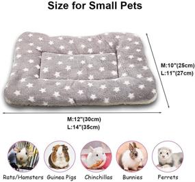 img 3 attached to 🐇 RIOUSSI Bunny Bed: Cozy Warm Bed for Small Animals - Rabbits, Guinea Pigs, Chinchillas, Hedgehogs, Baby Cats, and Ferrets