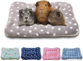 img 4 attached to 🐇 RIOUSSI Bunny Bed: Cozy Warm Bed for Small Animals - Rabbits, Guinea Pigs, Chinchillas, Hedgehogs, Baby Cats, and Ferrets