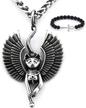 gungneer egyptian stainless necklace protection logo