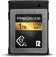 💾 prograde digital cfexpress type b memory card for cameras - ultimate performance for file transfer &amp; massive storage, 1 tb gold series logo