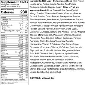 img 1 attached to 🍫 LE AN1 Chocolate Protein Powder Meal Replacement Shakes By Nutrition 53, Lactose & Gluten-Free with Green Coffee Bean Extract, 23 Serving Tub - 48.7 oz