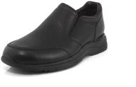 rockport mens double black slip men's shoes in loafers & slip-ons logo