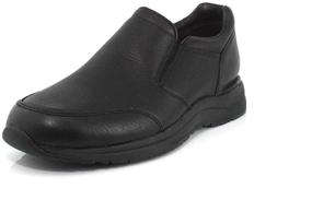 img 4 attached to Rockport Mens Double Black Slip Men's Shoes in Loafers & Slip-Ons