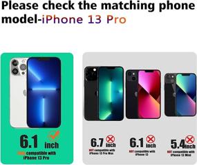 img 3 attached to 📱 Milomdoi Shockproof iPhone 13 Pro Case - Heavy Duty Military-Grade Cover - Matte Hard PC Back & Flexible Frame - Protective Phone Case 6.1 inch 5G 2021 - Black