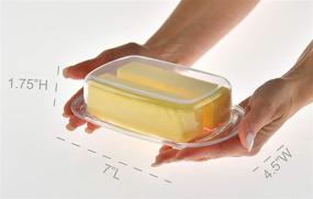 img 1 attached to 🏠 HOME X Acrylic Butter Plastic Covered: Stylish and Convenient Storage Solution