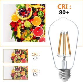 img 2 attached to 💡 Dimmable Vintage LED Bulb with Equivalent Brightness Filament