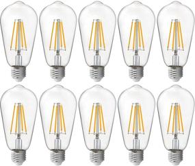 img 4 attached to 💡 Dimmable Vintage LED Bulb with Equivalent Brightness Filament