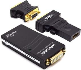 img 4 attached to 🔌 Адаптер видео графики/дисплея Wavlink USB к VGA/DVI/HDMI с чипом Displaylink - поддерживает отображение на нескольких мониторах до 1920 × 1080 для Windows, Mac OS, Chrome OS и Android 5.0+