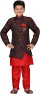 👦 exquisite ahhaaaa kids ethnic silk kurta pant indo set for boys 469: refined style and quality logo