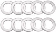 🔧 m14 oil drain plug gaskets crush washers seals rings for honda yamaha triumph kawasaki suzuki, ideal for oil change, pack of 10 logo