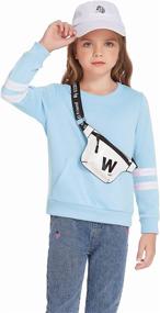 img 2 attached to 👧 Arshiner Sweatshirts for Girls: Stylish Tracksuit for Active Kids - Casual Sport Tops and Athletic Clothing