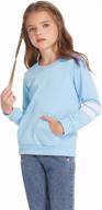 👧 arshiner sweatshirts for girls: stylish tracksuit for active kids - casual sport tops and athletic clothing logo