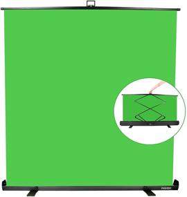img 4 attached to 📸 FUDESY Collapsible Chromakey Panel: High-Quality Green Screen Backdrop for Photography, Video, Tiktok, and Live Games - Wrinkle Resistant Fabric, Auto-Locking Frame, 77x74in