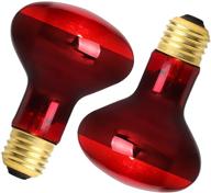 🔥 100w infrared basking spot heat lamp bulbs for reptiles, amphibians, and poultry (2 pack) logo