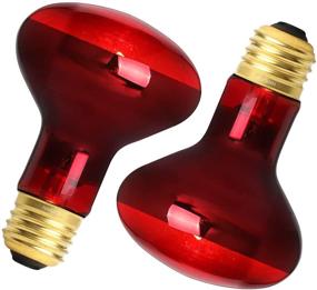 img 4 attached to 🔥 100W Infrared Basking Spot Heat Lamp Bulbs for Reptiles, Amphibians, and Poultry (2 Pack)