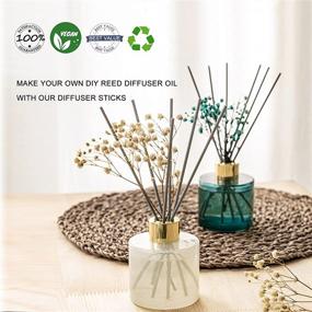 img 2 attached to HOSSIAN 50PCS Grey Reed Diffuser Sticks - 7.5Inch Fragrance Decor for Office and Home - Diffuser Oil Sticks Refill