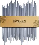 hossian 50pcs grey reed diffuser sticks - 7.5inch fragrance decor for office and home - diffuser oil sticks refill логотип