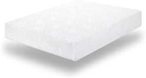 img 2 attached to 🛌 Olee Sleep Full Size 9" Cool I-Gel Multi Layered Memory Foam Mattress - White