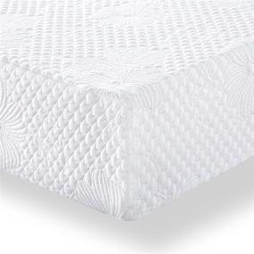 img 1 attached to 🛌 Olee Sleep Full Size 9" Cool I-Gel Multi Layered Memory Foam Mattress - White