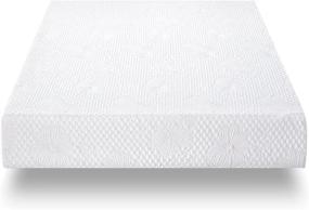 img 3 attached to 🛌 Olee Sleep Full Size 9" Cool I-Gel Multi Layered Memory Foam Mattress - White