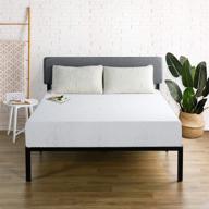 🛌 olee sleep full size 9" cool i-gel multi layered memory foam mattress - white логотип