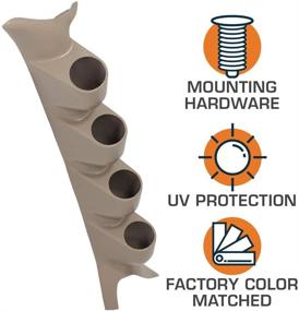 img 1 attached to 🚀 Подставка для датчиков в панелях GlowShift Tan Quad для Ford Super Duty F-250 F-350 Power Stroke 1999-2007 - соответствие заводскому цвету - защита от ультрафиолета, изготовлено из АБС-пластика - для установки 4 датчиков диаметром 2-1/16" (52 мм)