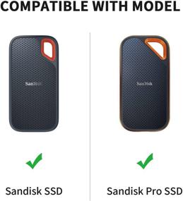 img 3 attached to 📦 Yinke Hard Case for SanDisk Extreme Pro/Extreme Portable External SSD 500GB 1TB 2TB - Travel Protective Cover Storage Bag