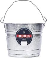 behrens 5 qt. hot dipped steel pail: durable and versatile utility bucket logo