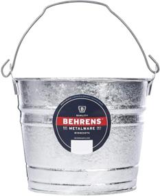 img 4 attached to Behrens 5 Qt. Hot Dipped Steel Pail: Durable and Versatile Utility Bucket