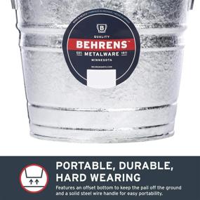 img 1 attached to Behrens 5 Qt. Hot Dipped Steel Pail: Durable and Versatile Utility Bucket