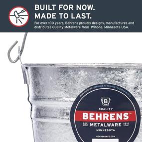 img 2 attached to Behrens 5 Qt. Hot Dipped Steel Pail: Durable and Versatile Utility Bucket