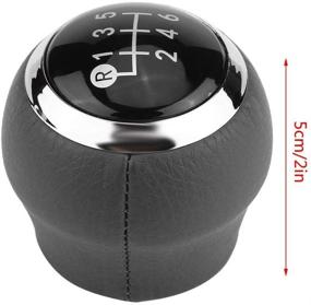 img 3 attached to Black Manual 6-Speed Gear Shift Knob Replacement - Ball Head Gear Stick Shift Level Knob