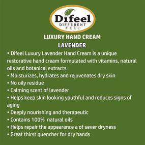 img 3 attached to 🌿 Difeel Delightful Lavender Hand Cream - Moisturizer with 100% Pure Natural Oil and Vitamin E, 1.4 ounce (6-Pack)