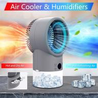 🌬️ zttopo portable air conditioner fan: mini evaporative cooler with night light, 3 speeds, and super quiet operation, perfect for small room, bedroom, home office logo