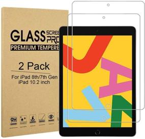 img 4 attached to Zenosy [2-Pack] Screen Protector Compatible With IPad 8/7 (10