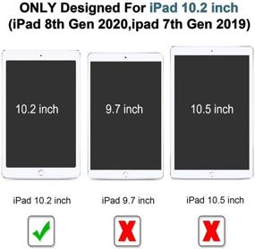 img 3 attached to Zenosy [2-Pack] Screen Protector Compatible With IPad 8/7 (10