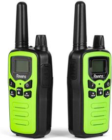 img 1 attached to 📻 Ultimate Walkie Talkies for Adult Outdoor Adventures - 4 Pack Long Range FRS Radios with LCD Display, LED Flashlight & VOX Scan - Ideal for Biking, Hiking, Camping (Green)