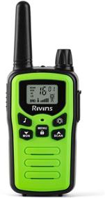 img 3 attached to 📻 Ultimate Walkie Talkies for Adult Outdoor Adventures - 4 Pack Long Range FRS Radios with LCD Display, LED Flashlight & VOX Scan - Ideal for Biking, Hiking, Camping (Green)