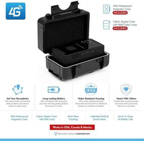 img 3 attached to 🚗 Amcrest GL300 4G LTE Vehicle GPS Tracker - Portable Mini Hidden Real-Time GPS Tracking Device for Vehicles, Cars, Kids, Pets, Assets - Text/Email/Push Alerts, Twin Magnet Weatherproof Case