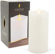 luminara flameless unscented centerpiece flickering logo