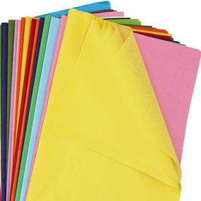 img 2 attached to 🎨 Simetufy 360 Sheets 36 Multicolor Tissue Paper Bulk Gift Wrapping Tissue Paper Decorative Art Rainbow Tissue Paper 12x8.4 for Art Craft Floral Birthday Party Festival Tissue Paper Pom Pom