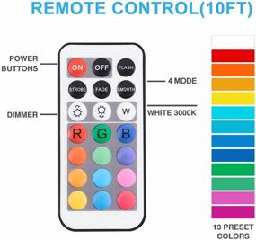 img 2 attached to 💡 Puck Lights with RGB Remote Control - Wireless Under Cabinet Lighting, Warm Light, Battery Operated - 6 Pack for Bedroom and Kitchen