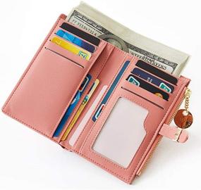 img 3 attached to 👝 Medium Leather Organizer Women's Handbags & Wallets with Blocking Feature - Ideal for Women's Wallets