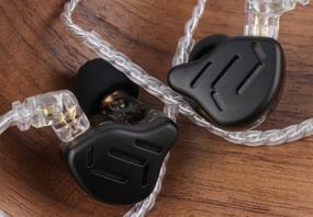 img 1 attached to Наушники Linsoul KZ ZAX Hybrid Driver HiFi In-Ear – 1DD+7BA, корпус из цинкового сплава, съемный кабель 2 Pin 0.75мм OFC (без микрофона, черные)