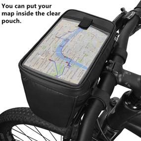 img 3 attached to Bike Handlebar Bag: Convenient Bicycle Front Storage for MTB Mountain and Road Bikes