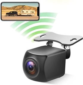 img 4 attached to 🚗 Enhance Your Driving Experience with EWAY WiFi Wireless Backup Camera for iPhone and Android, Rear/Front View- Car Truck SUV Pickup Trailer Van Rv Camper, Guide Lines On/Off